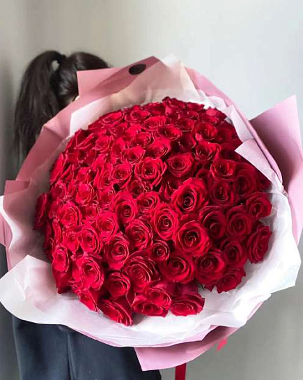 101 red rose with delivery to Almaty