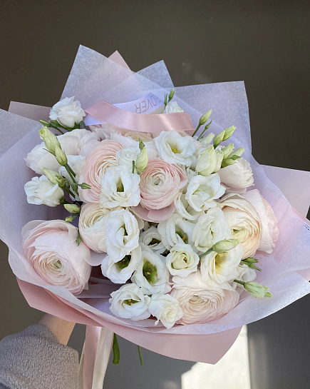 Bouquet of Bouquet of ranunculus and eustoma flowers delivered to Astana