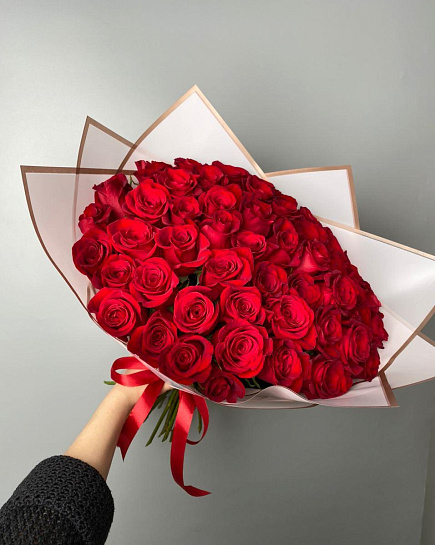 35 красных роз с доставкой по Караганде