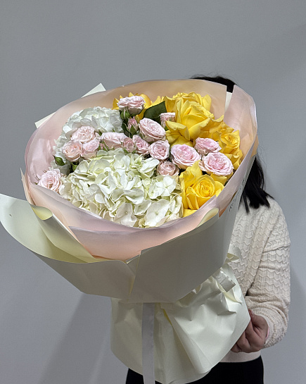 Assembled bouquet with delivery to Astana