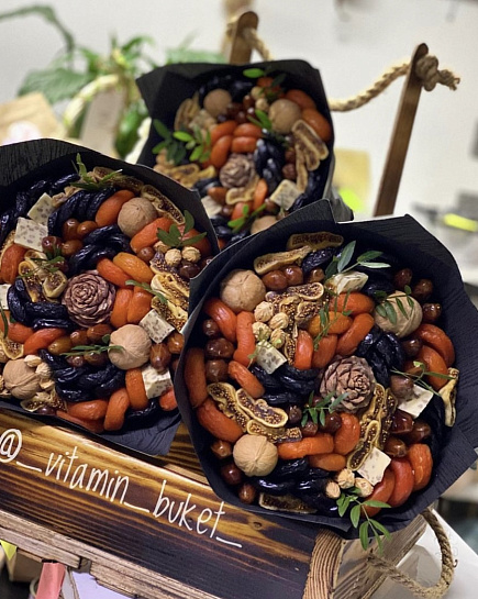 Bouquet of Dried fruit bouquet with nuts flowers delivered to Astana