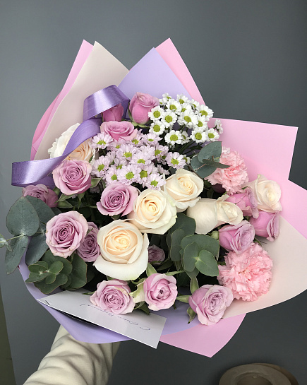Bouquet of Cute eurobouquet flowers delivered to Astana