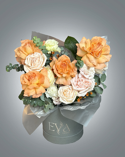 Bouquet of Eva boxing flowers delivered to Almaty