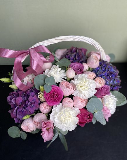 Bouquet of Purple Paradise flowers delivered to Shemonaikha
