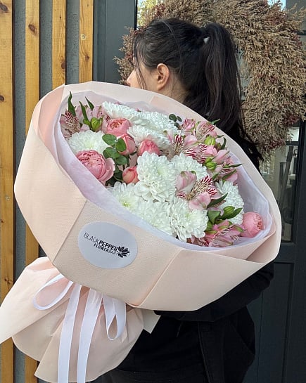 SILK MORNING: Пионовидная нежность with delivery to Almaty
