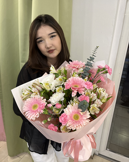 Assembled bouquet with delivery to Astana