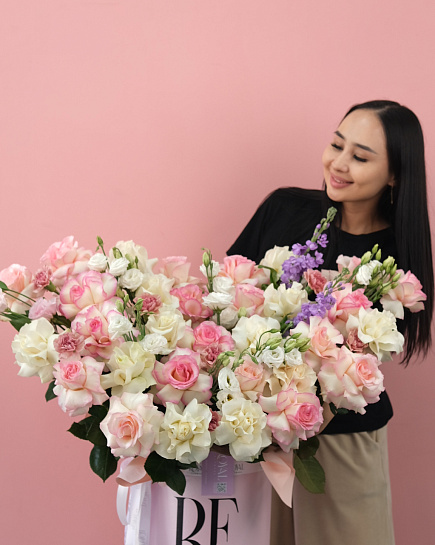 Bouquet of giant of love flowers delivered to Almaty