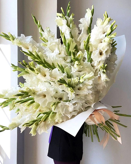 Bouquet of Bouquet of tender gladioli flowers delivered to Almaty