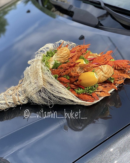 Bouquet of Men's bouquet of crayfish flowers delivered to Astana