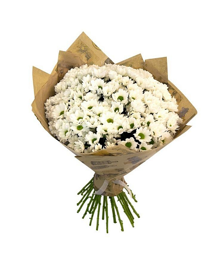 Bouquet of Bouquet of 25 chrysanthemums flowers delivered to Astana