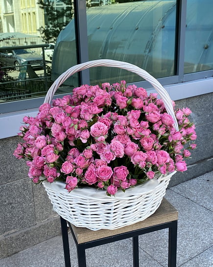 Розовое облако в корзине with delivery to Astana