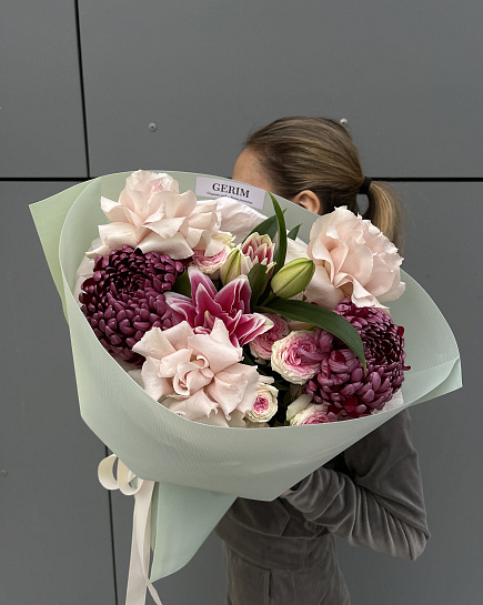 Assembled bouquet with delivery to Astana