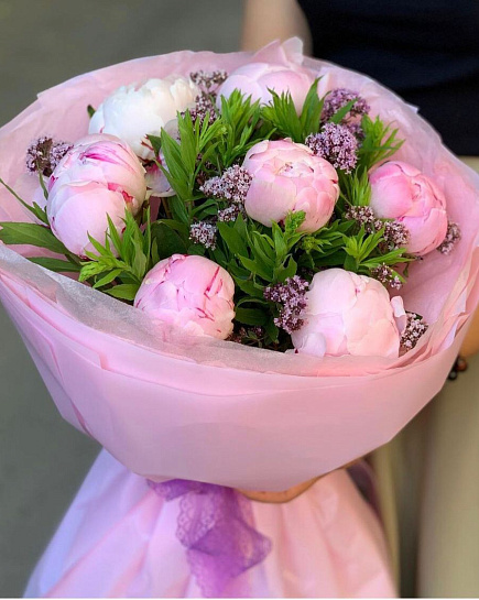 Bouquet of Increased Pink flowers delivered to Almaty