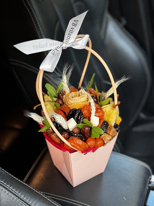 A bag with dried fruits