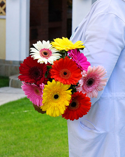 Bouquet of 9 Gerber flowers delivered to Almaty