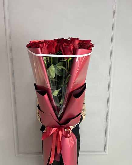 Метровые розы 15 с доставкой по Астане