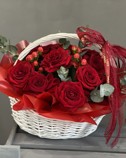 Bouquet of basket flowers delivered to Karaganda