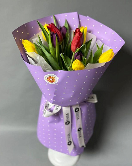Букет из 11 тюльпанов  с доставкой по Алматы