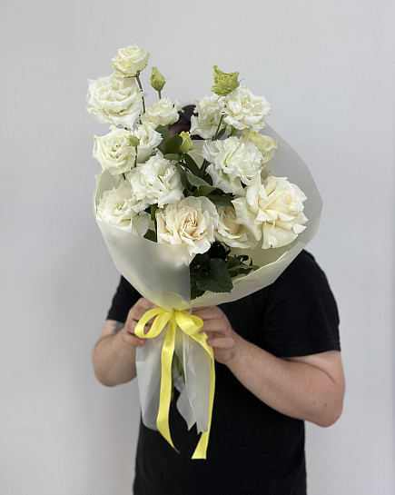 Bouquet of Lisianthus flowers delivered to Astana