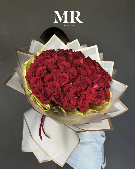 Bouquet of 51 rose flowers delivered to Astana