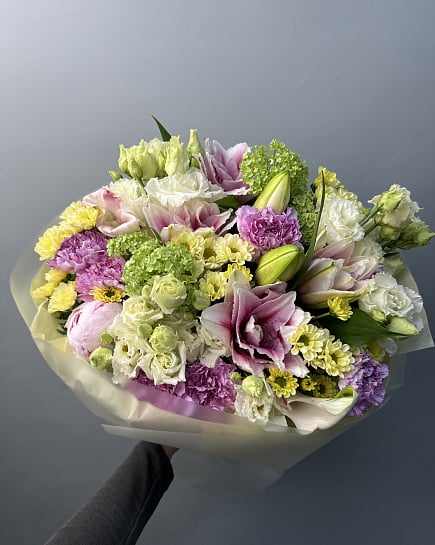 Цветочная палитра нежности с доставкой по Астане