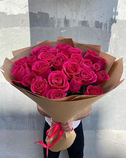 Bouquet of 25 pink floyd roses flowers delivered to Taraz