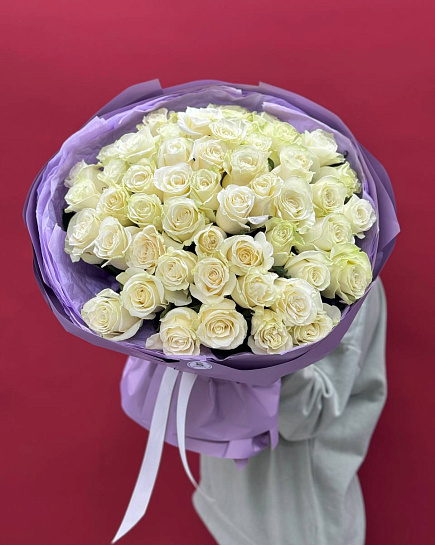 51 роза Голландия с доставкой по Алматы