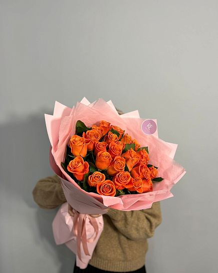 Bouquet of Bouquet of 25 roses flowers delivered to Aktau