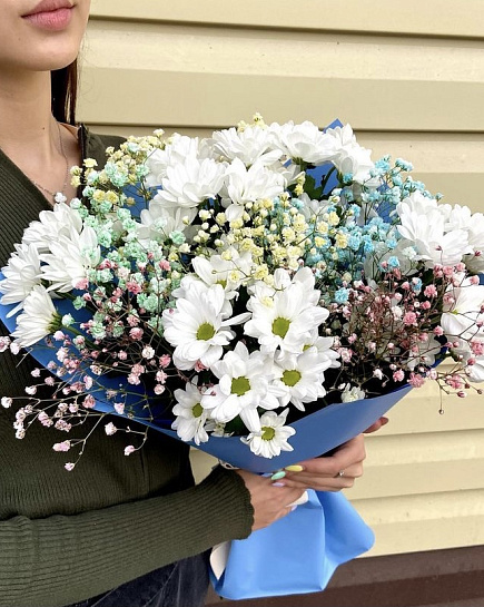 Bouquet of Chrysanthemum flowers delivered to Ekibastuz