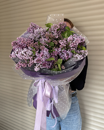 Bouquet of April Lilac flowers delivered to Almaty