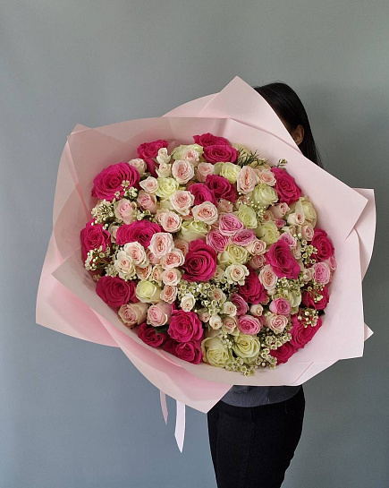 Bouquet of Large mixed bouquet ❤ flowers delivered to Almaty