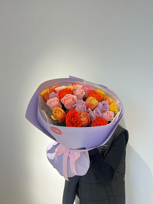 Bouquet of 25 Dutch roses