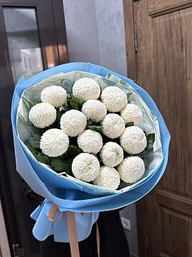Белоснежное облако хризантем