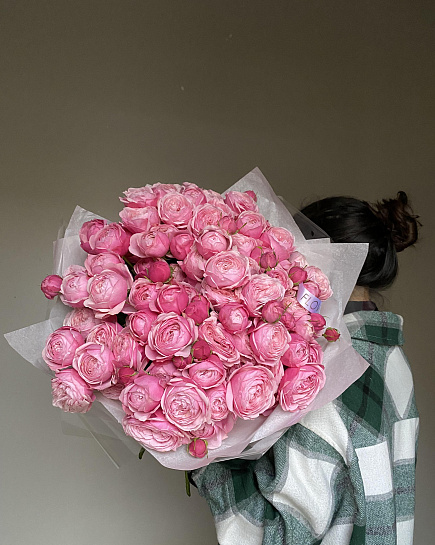 Bouquet of Bouquet of 19 spray peony roses flowers delivered to Astana