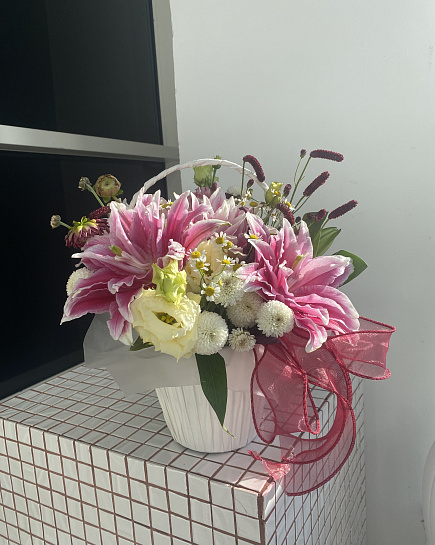 Assembled bouquet with delivery to Astana