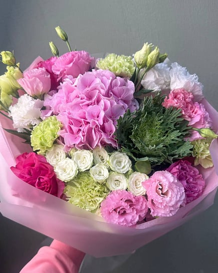 Нежный розовый букет with delivery to Astana