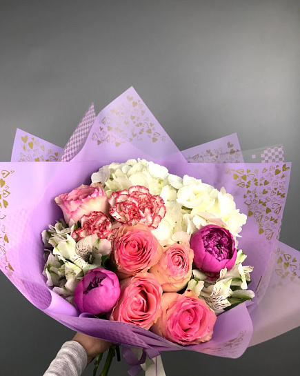 Bouquet of Summer kiss flowers delivered to Rudniy