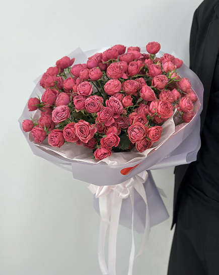 Букет кустовых роз  с доставкой по Астане