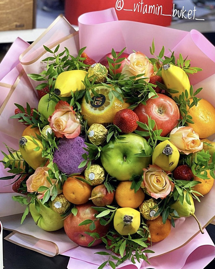 Bouquet of Sweet, fruity mix flowers delivered to Astana