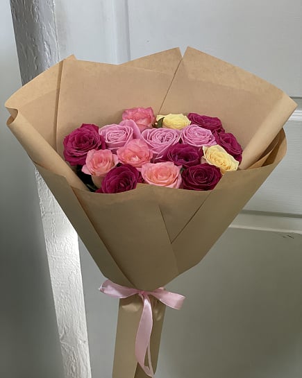 Палитра нежности: букет из разноцветных роз с доставкой по Павлодаре