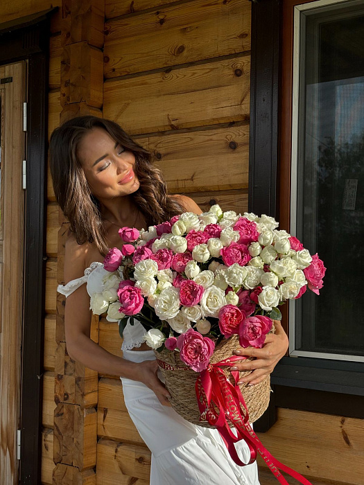 Bush rose flowerpots