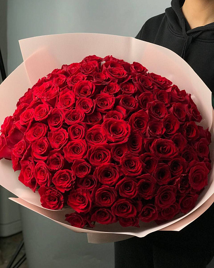 Bouquet of 101 roses (to the florist's taste) with delivery to Almaty