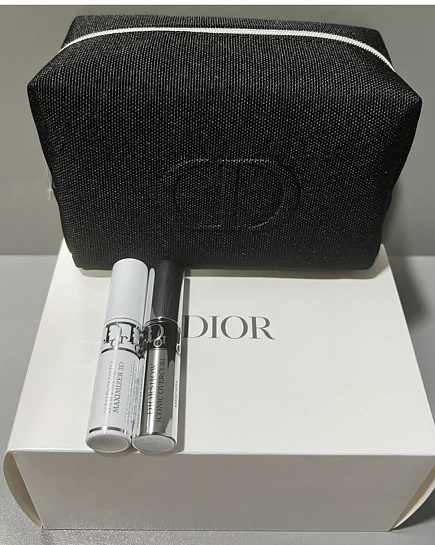 Bouquet of Dior cosmetic bag with mascara and serum primer (original) flowers delivered to Astana