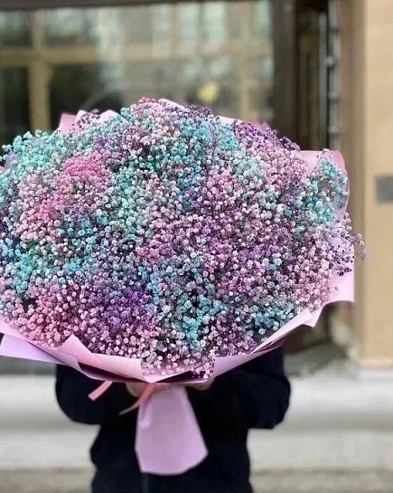 Bouquet of gypsophila flowers delivered to Taraz