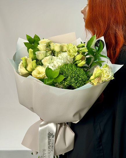 Bouquet of EMERALD CASTLE flowers delivered to Almaty