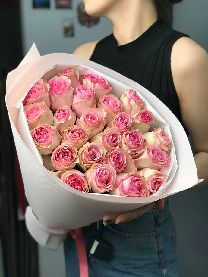 25 роз АКЦИЯ (оттенок на вкус флориста)