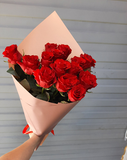15 красных роз с доставкой по Алматы