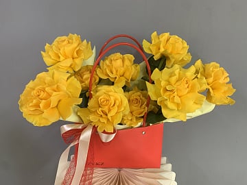 Солнечное настроение в красной сумочке