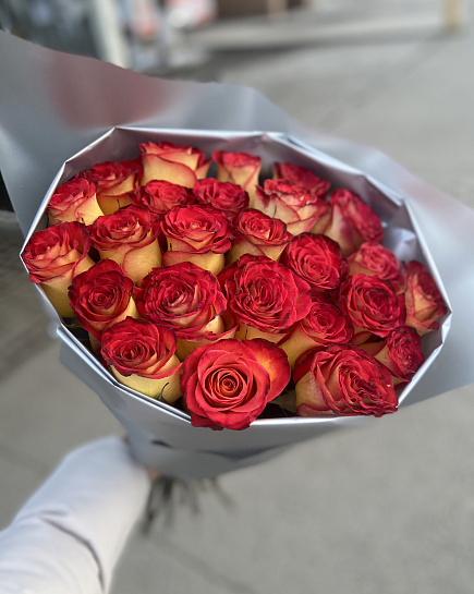 Bouquet of bright beams flowers delivered to Kostanay.