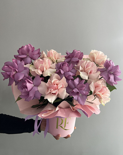 Bouquet of Composition of 13 roses flowers delivered to Shymkent